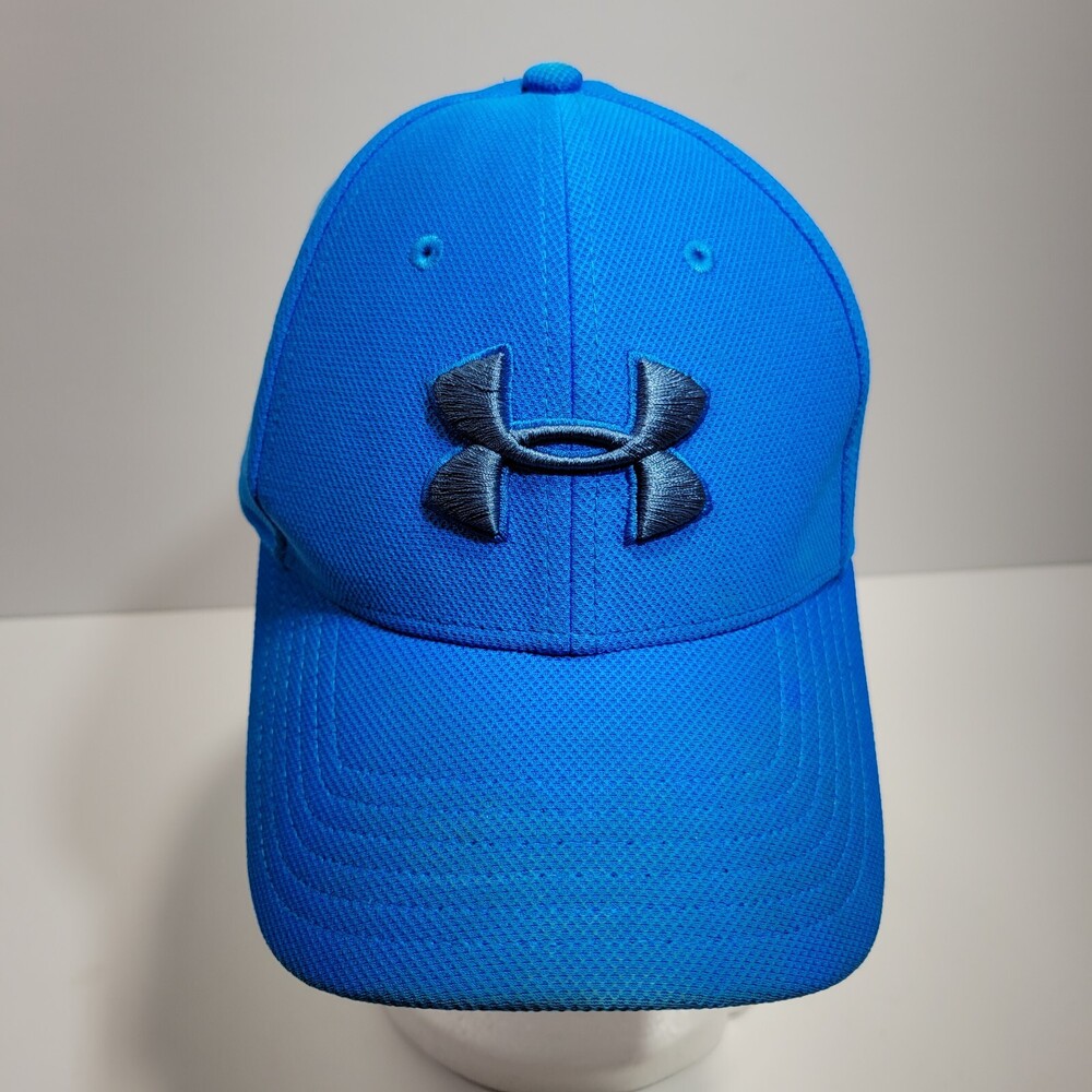 Under armour Hat Cap Blue Baseball Hiker Hiking Blitzing UA Classic Fit Mens